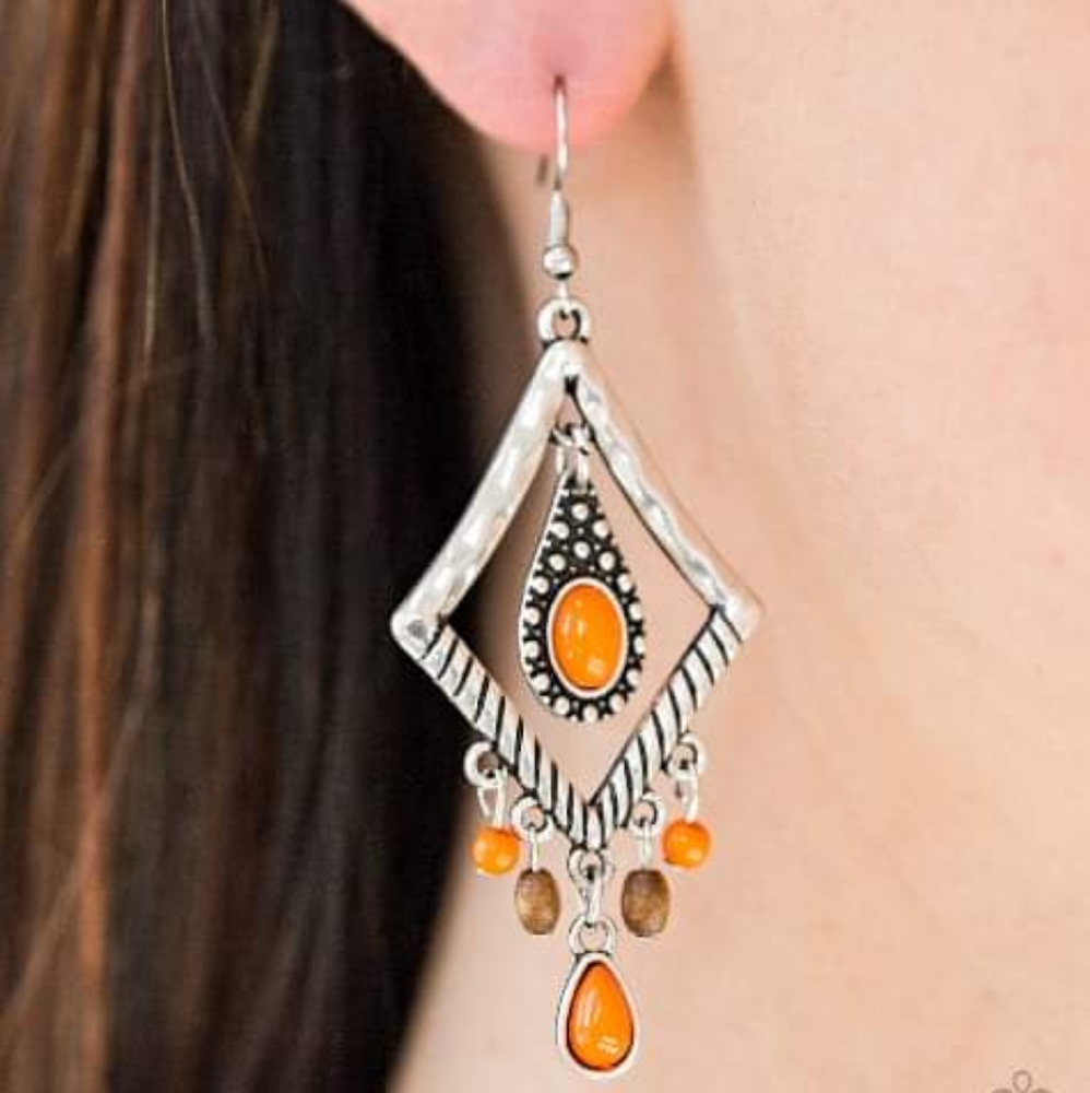 Orange Earrings